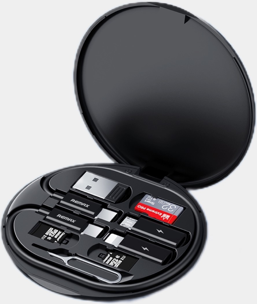 Устройство зарядное беспроводное с набором переходников 15W Remax, RP-W80, Wanbo II Series, чёрный