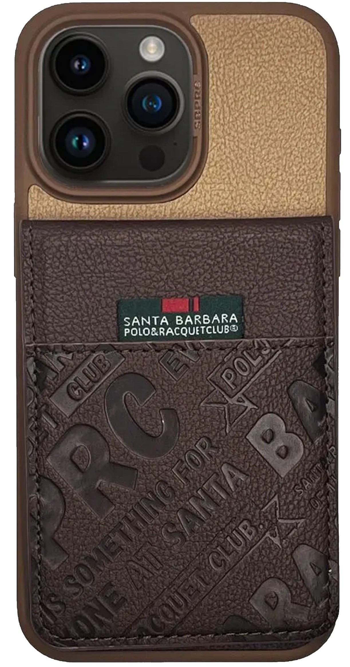 Чехол Santa Barbara Polo & Racquet Club Hulda для смартфона Apple iPhone 15 Pro, коричневый