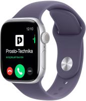 Apple Watch S11 46mm Silver Sport Band Purple Fog S/M