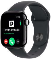 Apple Watch S11 46mm Jet Black Sport Band Black S/M