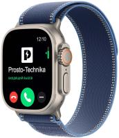Умные часы Apple Watch Ultra 3, 49 мм, Natural Titanium Bright Blue Trail Loop