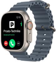 Умные часы Apple Watch Ultra 3 49 мм Natural Titanium Case, Anchor Blue Ocean Band