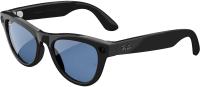Ray-Ban Skyler (Gen 1) Глянцевый Чёрный с Прозрачно-Голубыми линзами