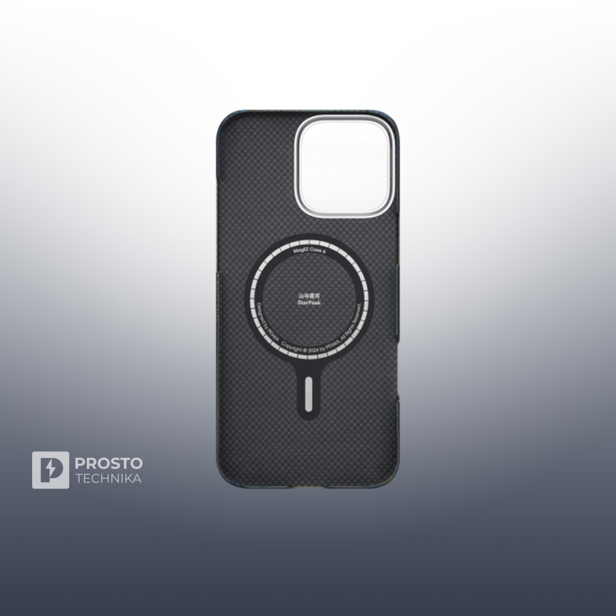 Чехол Pitaka Tactile Woven Ultra Slim Case For iPhone 16 Pro - Milky way galaxy