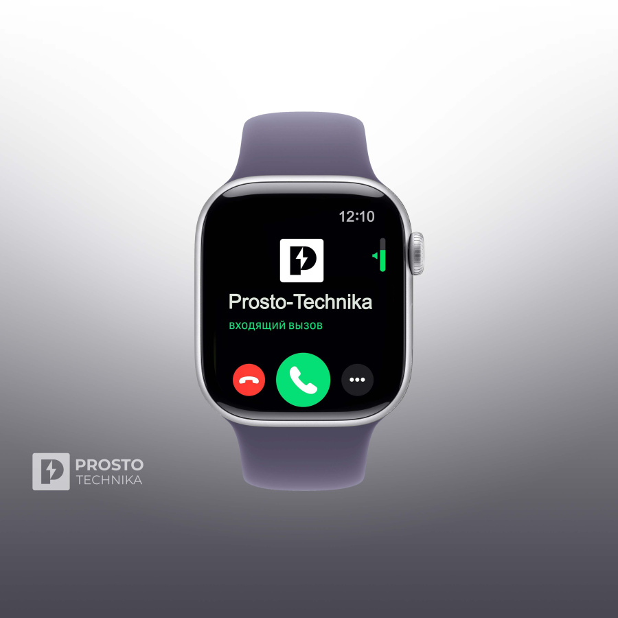 Apple Watch S11 42mm Silver Sport Band Purple Fog M/L