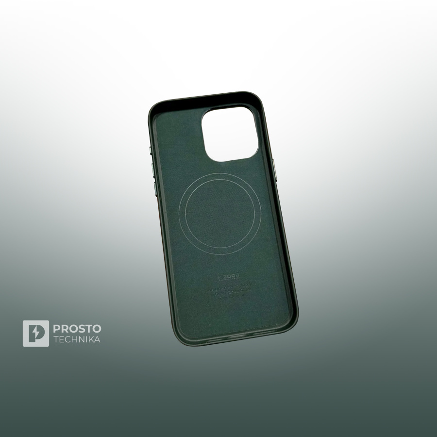 Магнитный чехол K-DOO / KZDOO Mag Elite (с MagSafe) для iPhone 15 Pro, зеленый