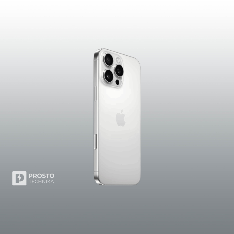 Смартфон Apple iPhone 16 Pro Max 512 ГБ, eSIM, White Titanium