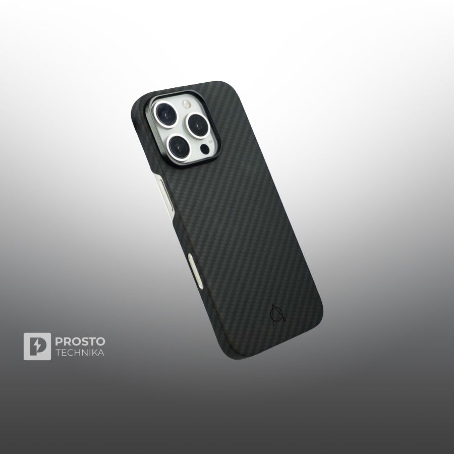 A-CASE Kavar Aramid Carbon Case 1500D IPHONE16 PRO MAX - Черный