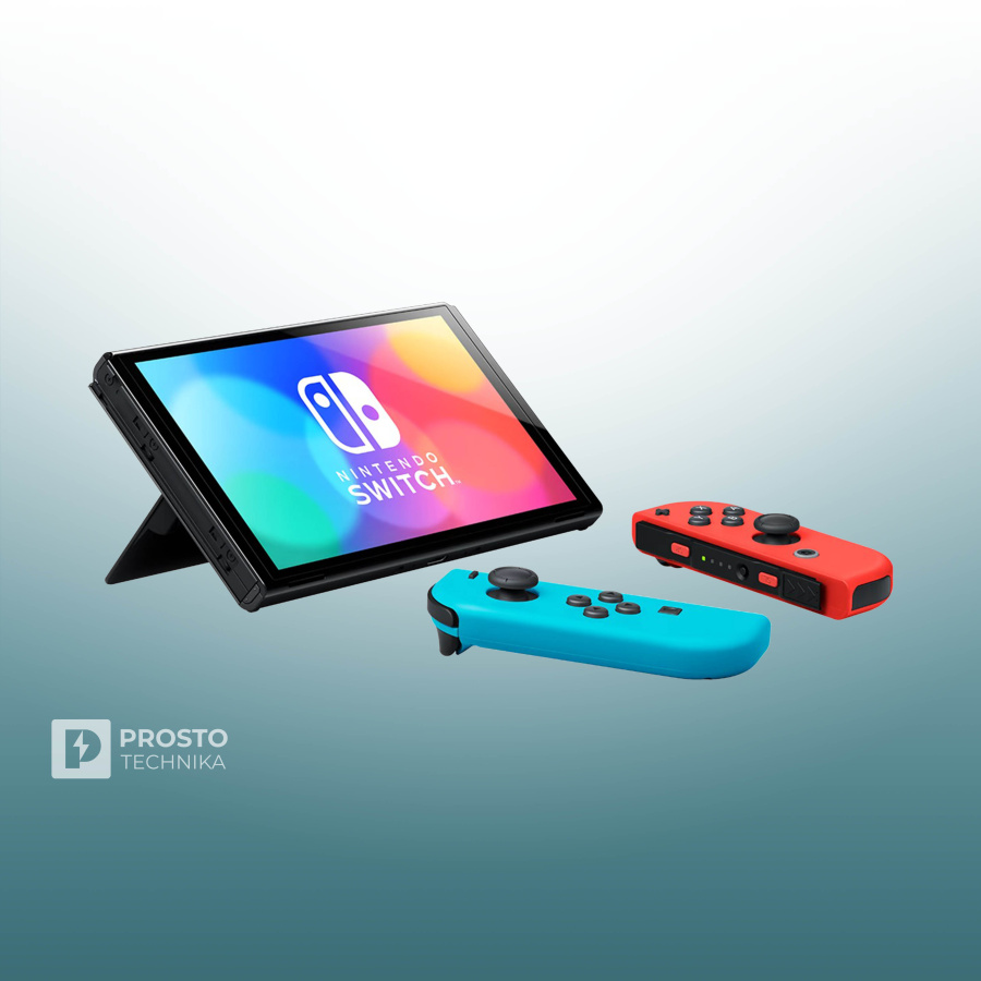 Nintendo Switch OLED 64 gb, без игр, Neon