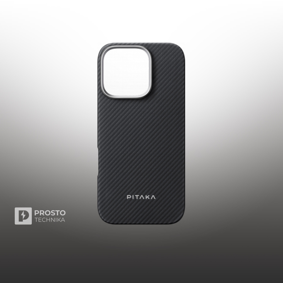 Чехол Pitaka Ultra Slim Case для iPhone 16 Pro - Black/GREY