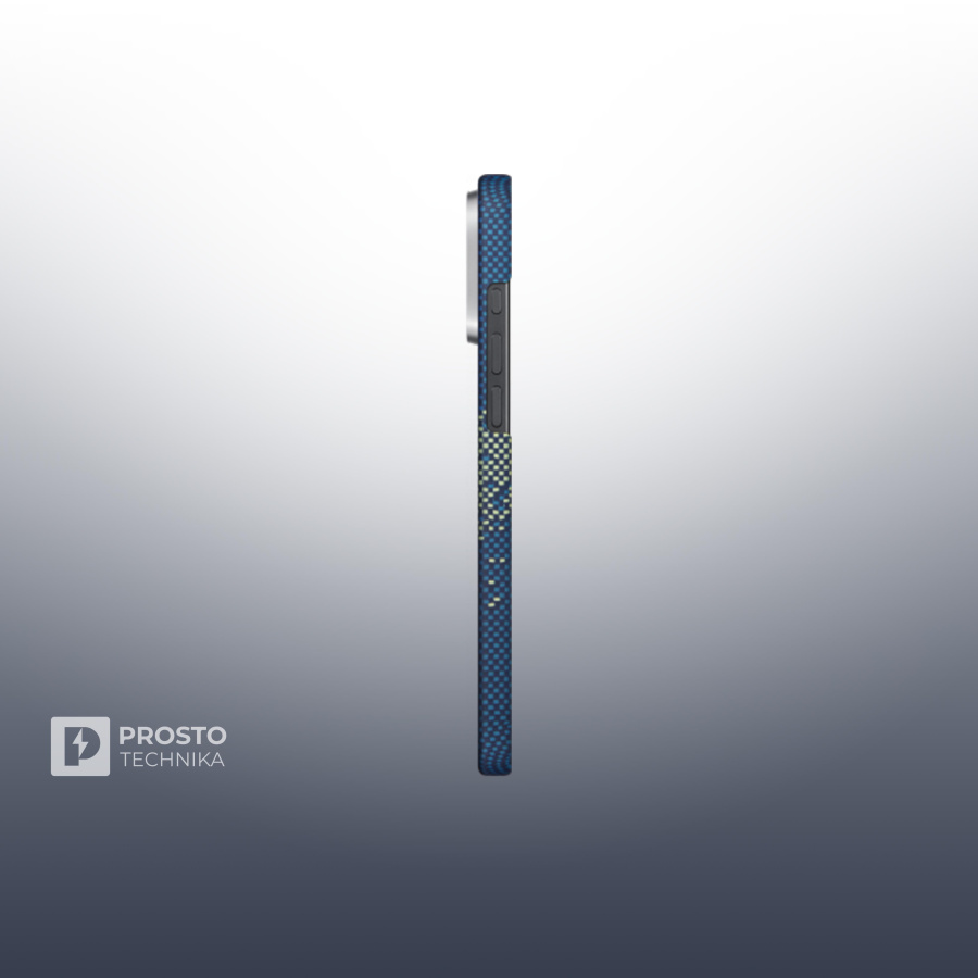 Чехол Pitaka Tactile Woven Ultra Slim Case For iPhone 16 Pro - Milky way galaxy