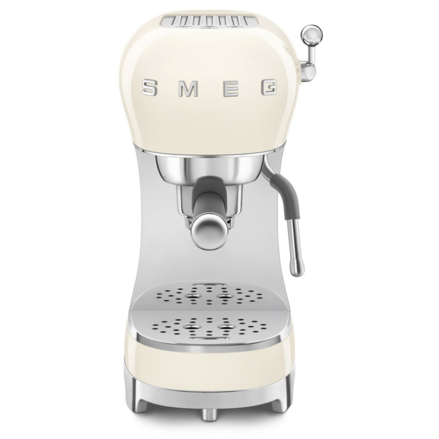 Кофемашина-эспрессо SMEG ECF02CREU, кремовый, ретро / 1350 Вт