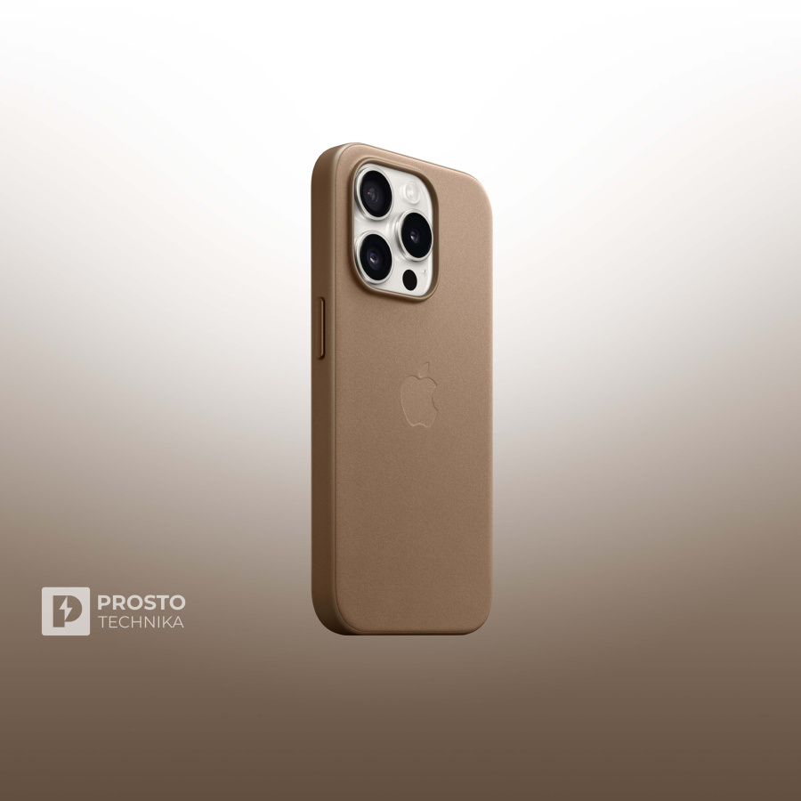 iPhone 15 Pro FineWoven Case with MagSafe - Taupe