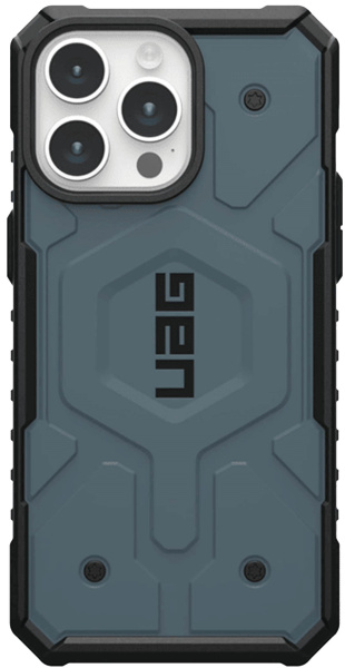 Чехол с поддержкой MAGSAFE Uag Pathfinder для iPhone 15 Pro MAX 6.7", цвет голубой (Cloud Blue)