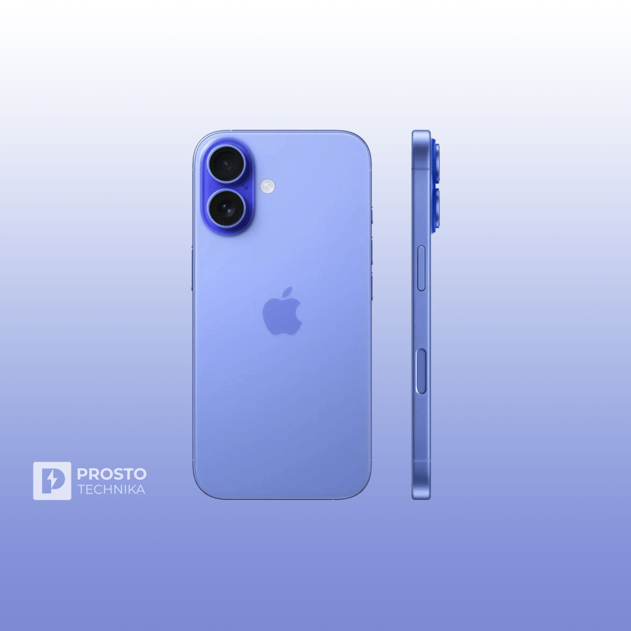 Смартфон Apple iPhone 16 128 ГБ, Dual: nano SIM + eSIM, синий