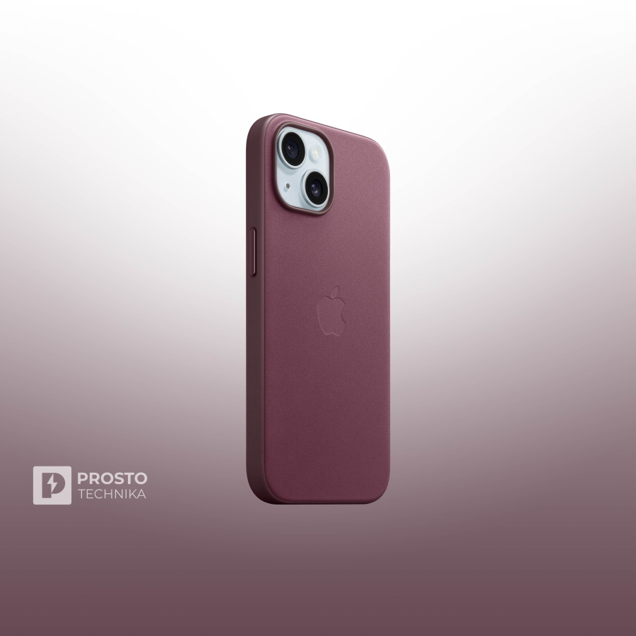 iPhone 15 FineWoven Case with MagSafe - Mulberry