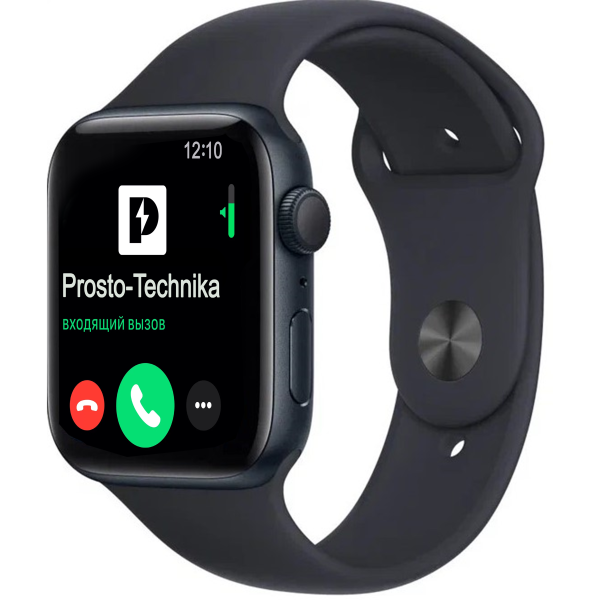 Умные часы Apple Watch Series SE Gen 2 44 мм Aluminium Case, Темная ночь Sport Band M/L