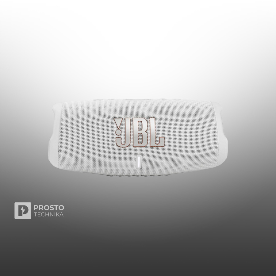 Портативная акустика JBL Charge 5, 40 Вт, белый