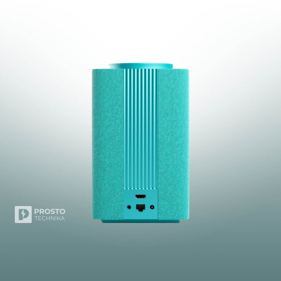 Умная колонка Яндекс Станция Макс c Алисой с Zigbee, бирюзовый