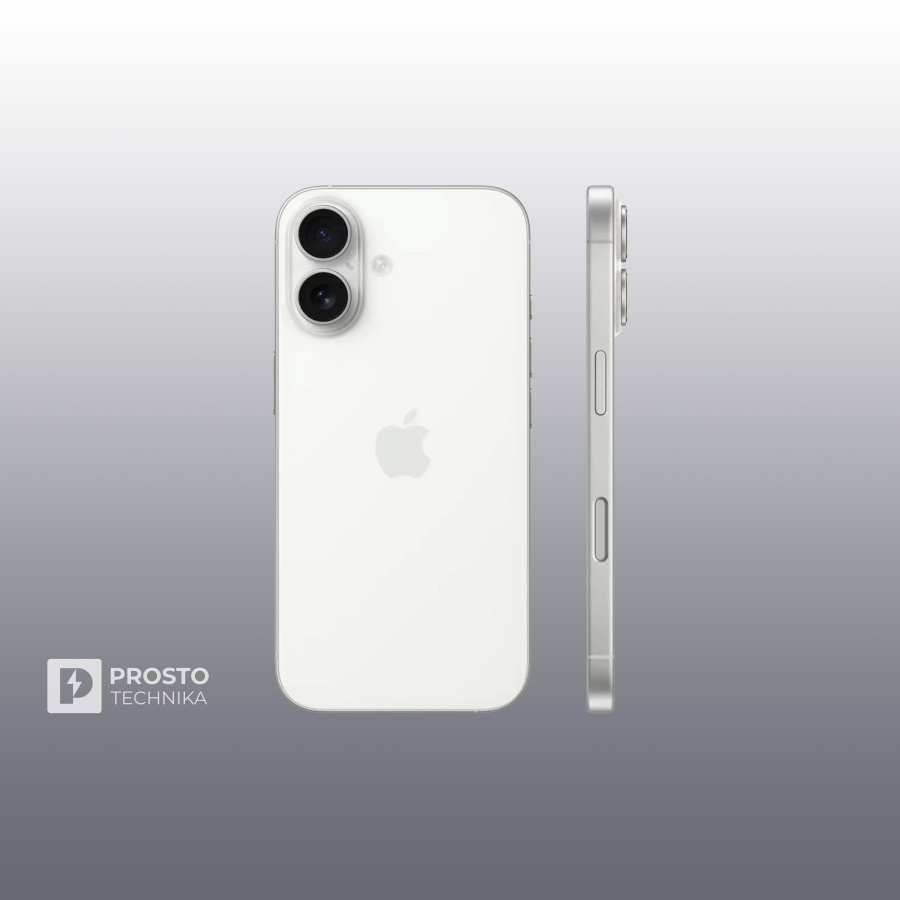 Смартфон Apple iPhone 16 128 ГБ, Dual: nano SIM + eSIM, белый