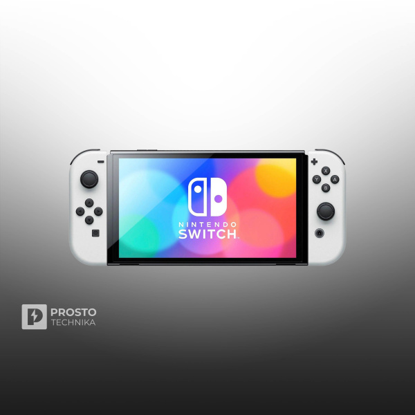 Nintendo Switch OLED 64 gb, без игр, White