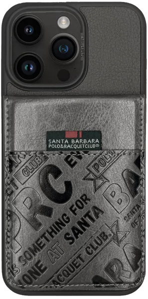 Чехол Santa Barbara Polo & Racquet Club Hulda для смартфона Apple iPhone 15 Pro, серый