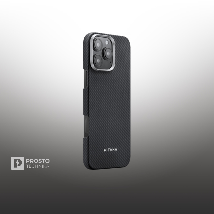 Чехол Pitaka Ultra Slim Case для iPhone 16 Pro - Black/GREY