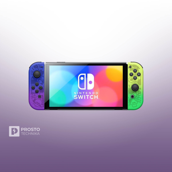 Nintendo Switch OLED 64 gb, без игр, Splatoon 3 Edition