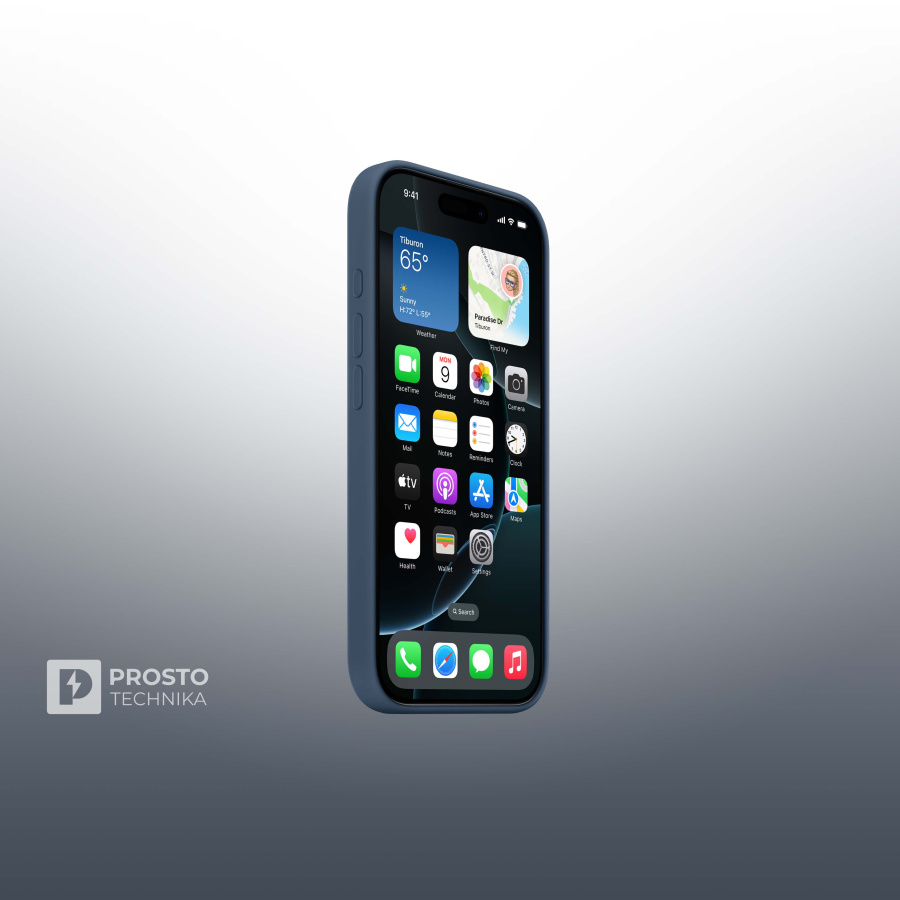 iPhone 16 Pro Silicone Case with MagSafe - Denim