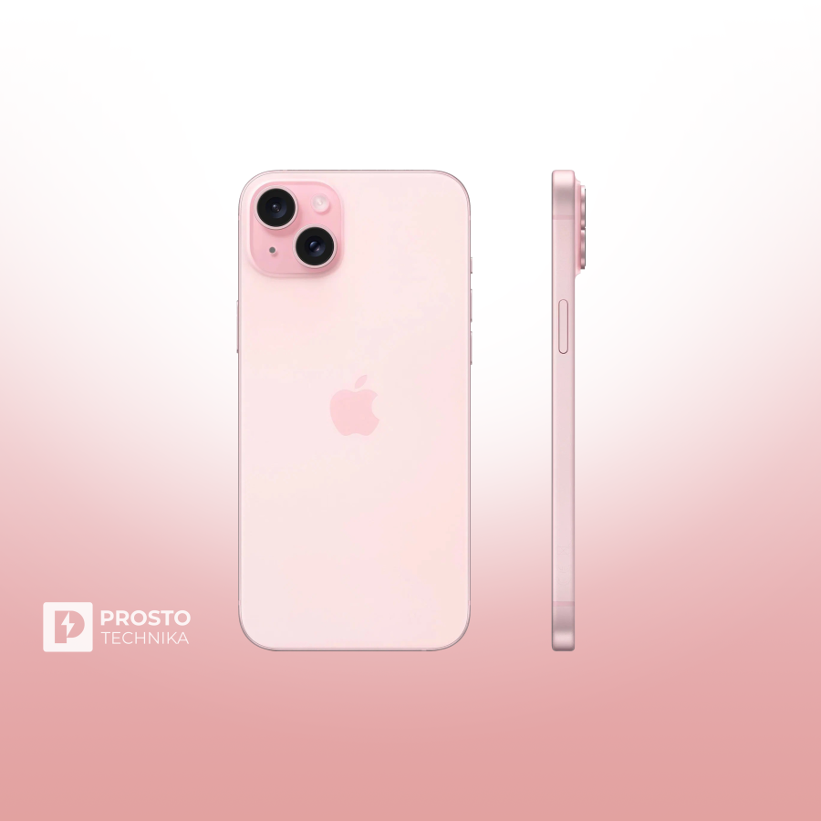 iPhone 15 Plus 256 ГБ розовый