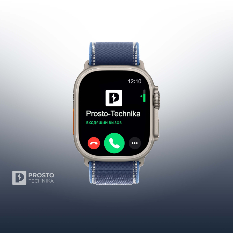 Умные часы Apple Watch Ultra 3, 49 мм, Natural Titanium Bright Blue Trail Loop