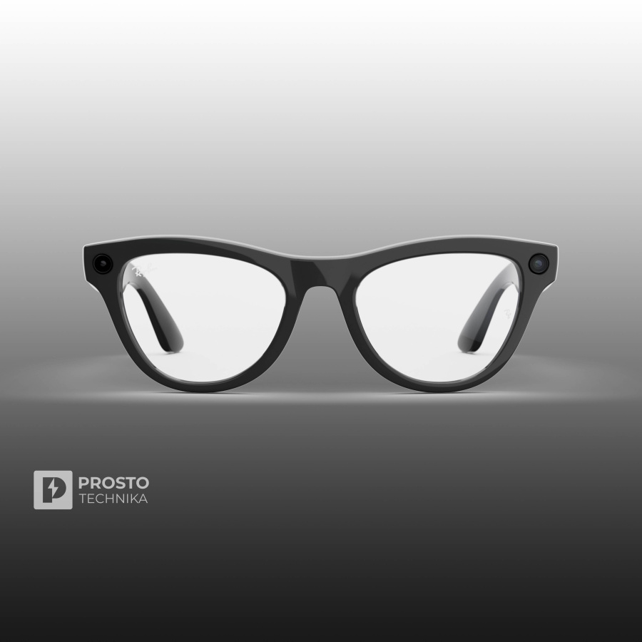 Ray-Ban Skyler (Gen 2) Глянцевый Чёрный с Прозрачными линзами