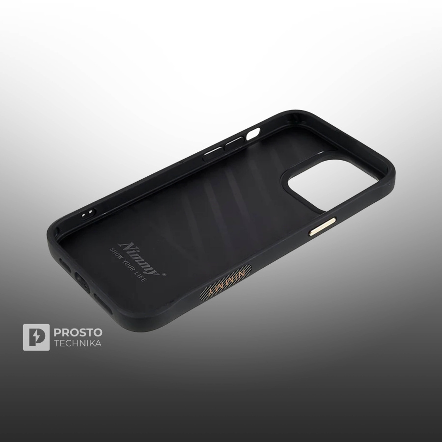 Чехол с вышивкой для Apple iPhone 14 Pro Max Nimmy Собака-Черный