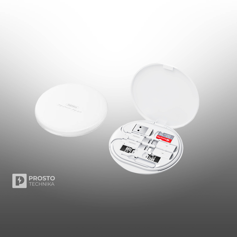 Устройство зарядное беспроводное с набором переходников 15W Remax, RP-W80, Wanbo II Series, белый