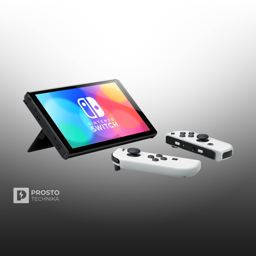 Nintendo Switch OLED 64 gb, без игр, White