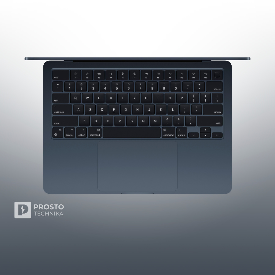 Ноутбук Apple MacBook Air 13" (M4, 10C CPU, 10C GPU, 2025) 24 ГБ, 512 ГБ SSD, Midnight MC6C4, английская раскладка