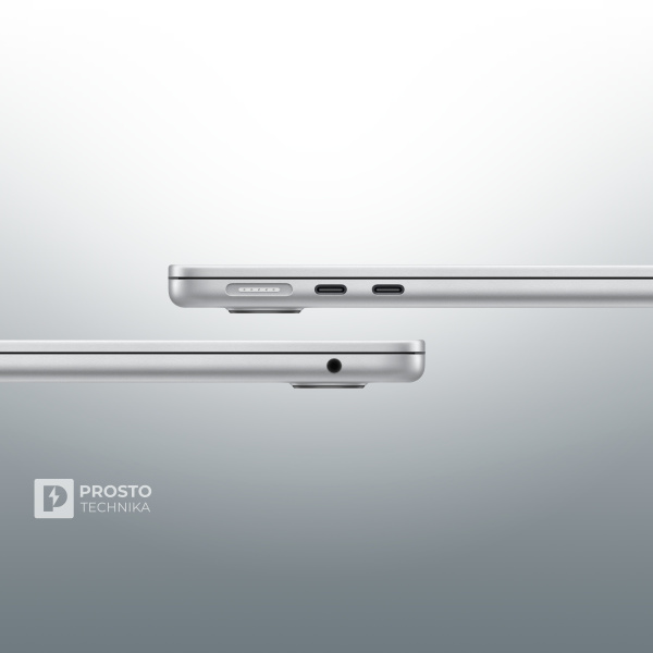 Ноутбук Apple MacBook Air 15" (M4, 10C CPU, 10C GPU, 2025) 24 ГБ, 512 ГБ SSD, Silver MC6J4, английская раскладка