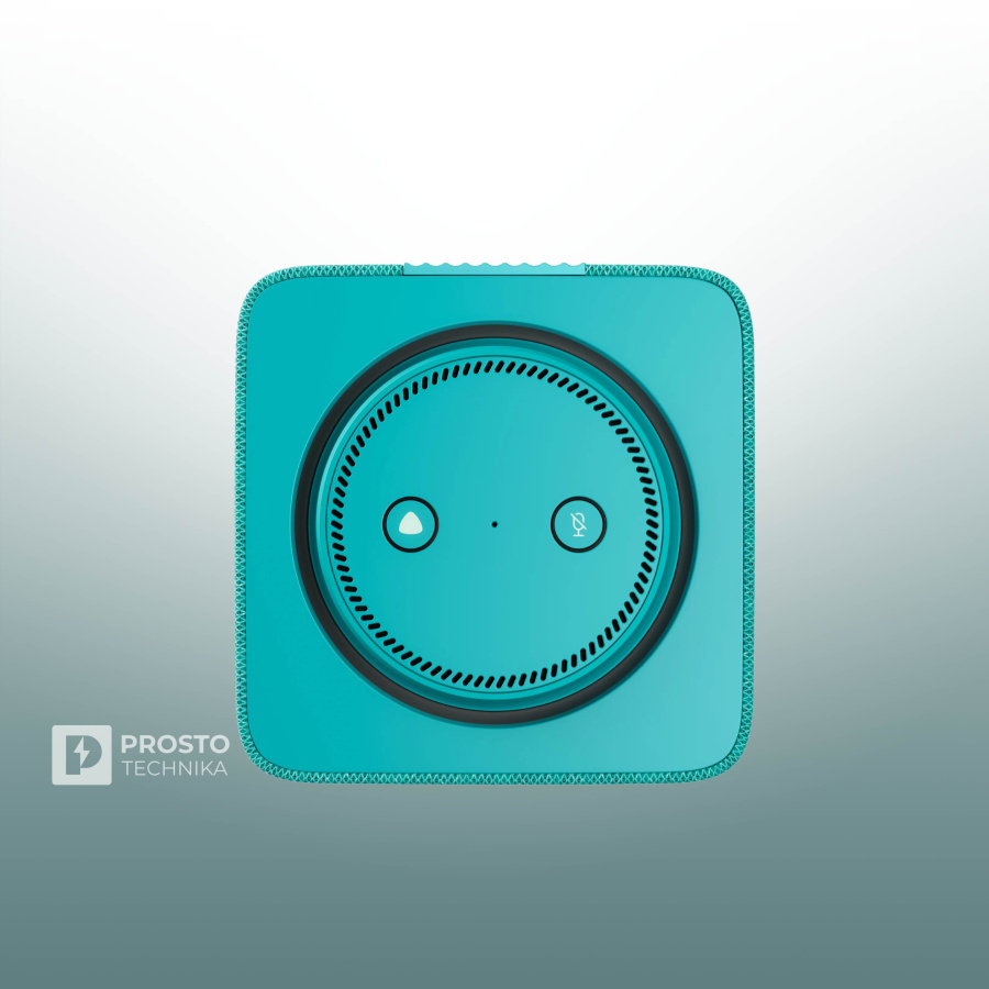 Умная колонка Яндекс Станция Макс c Алисой с Zigbee, бирюзовый