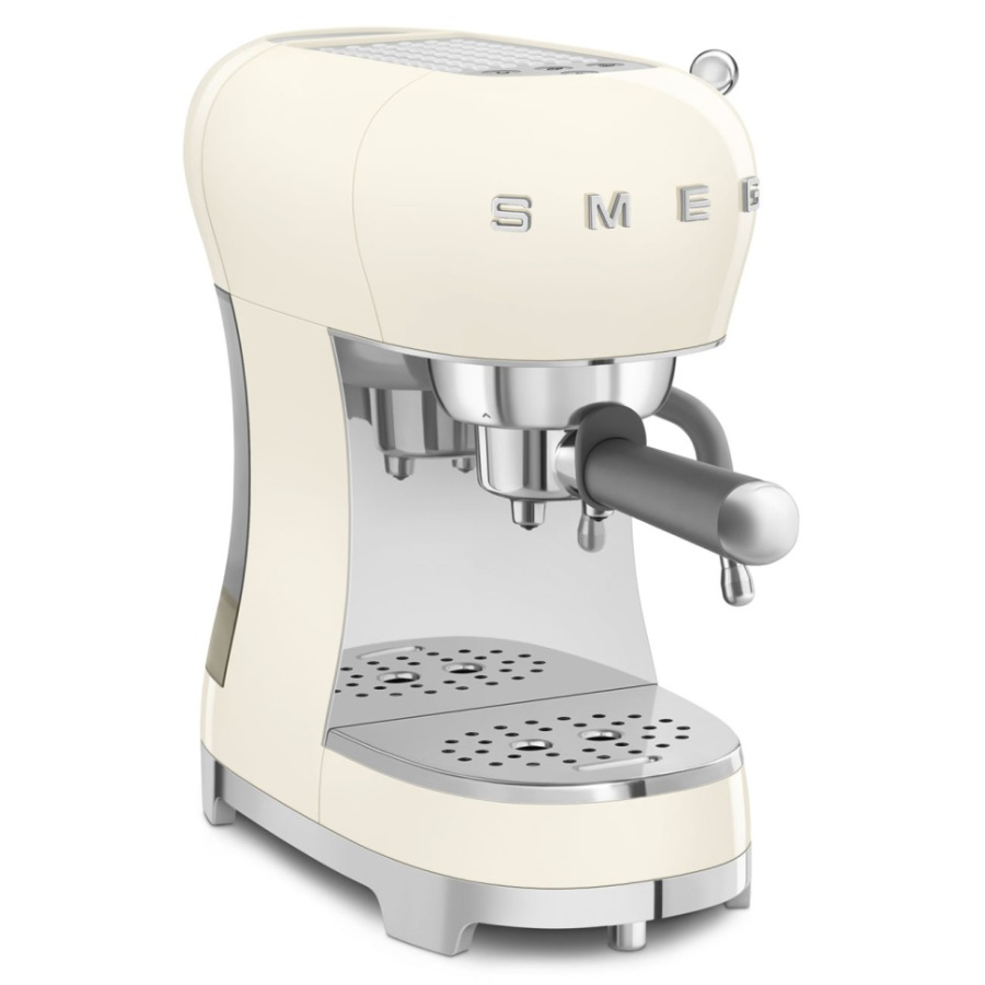 Кофемашина-эспрессо SMEG ECF02CREU, кремовый, ретро / 1350 Вт