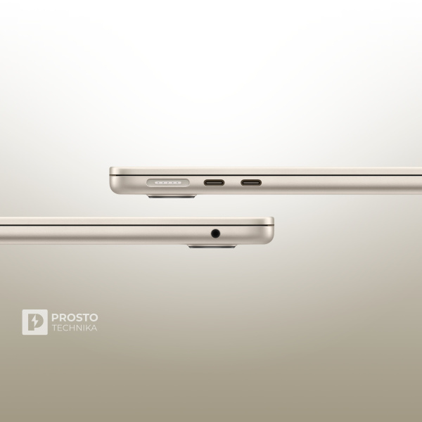 Ноутбук Apple MacBook Air 15" (M4, 10C CPU, 10C GPU, 2025) 24 ГБ, 512 ГБ SSD, Starlight MC6K4, английская раскладка